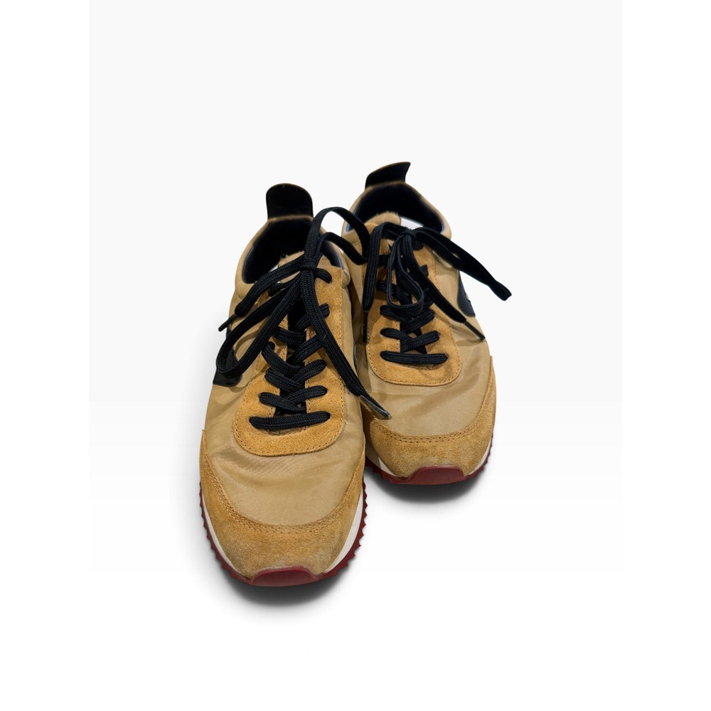 Rag & Bone Retro Runner Sneakers Mustard Yellow Suede Nylon W9.5 - Picture 5 of 16